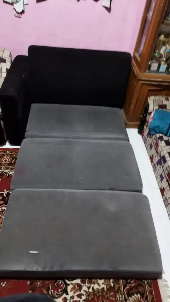 Sofa Letter L Abu-abu / Sofa L