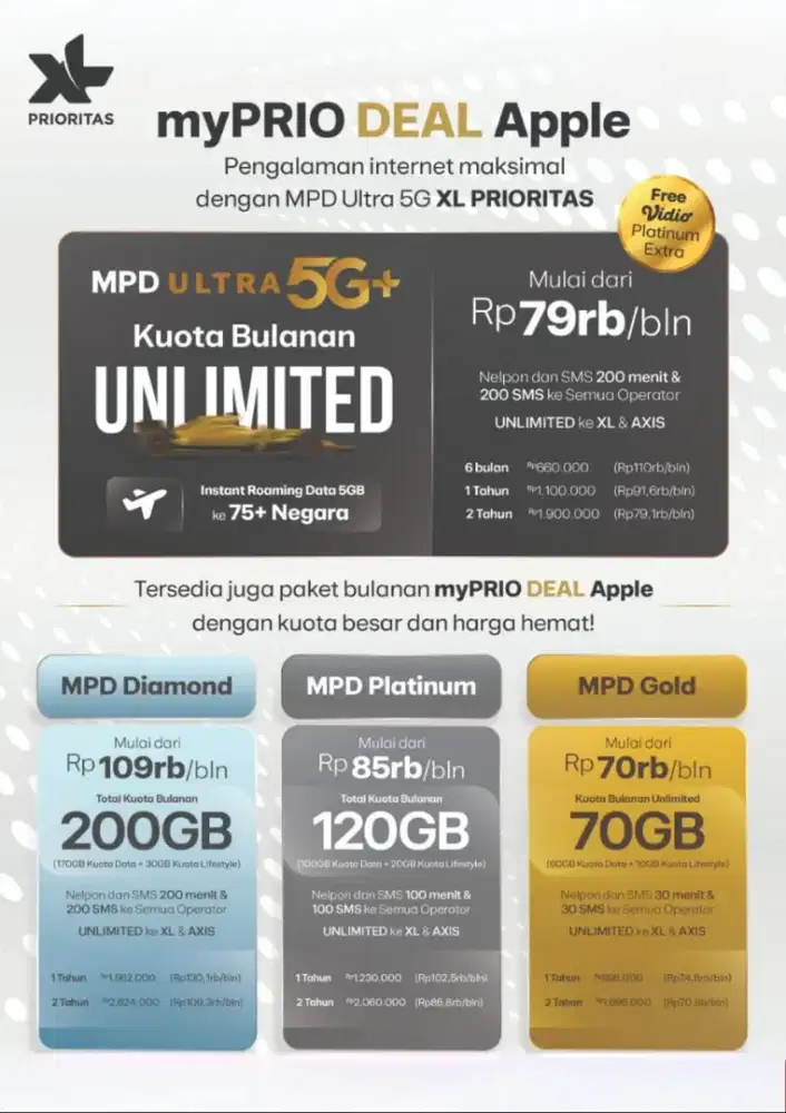 Paket data XL 1 tahun