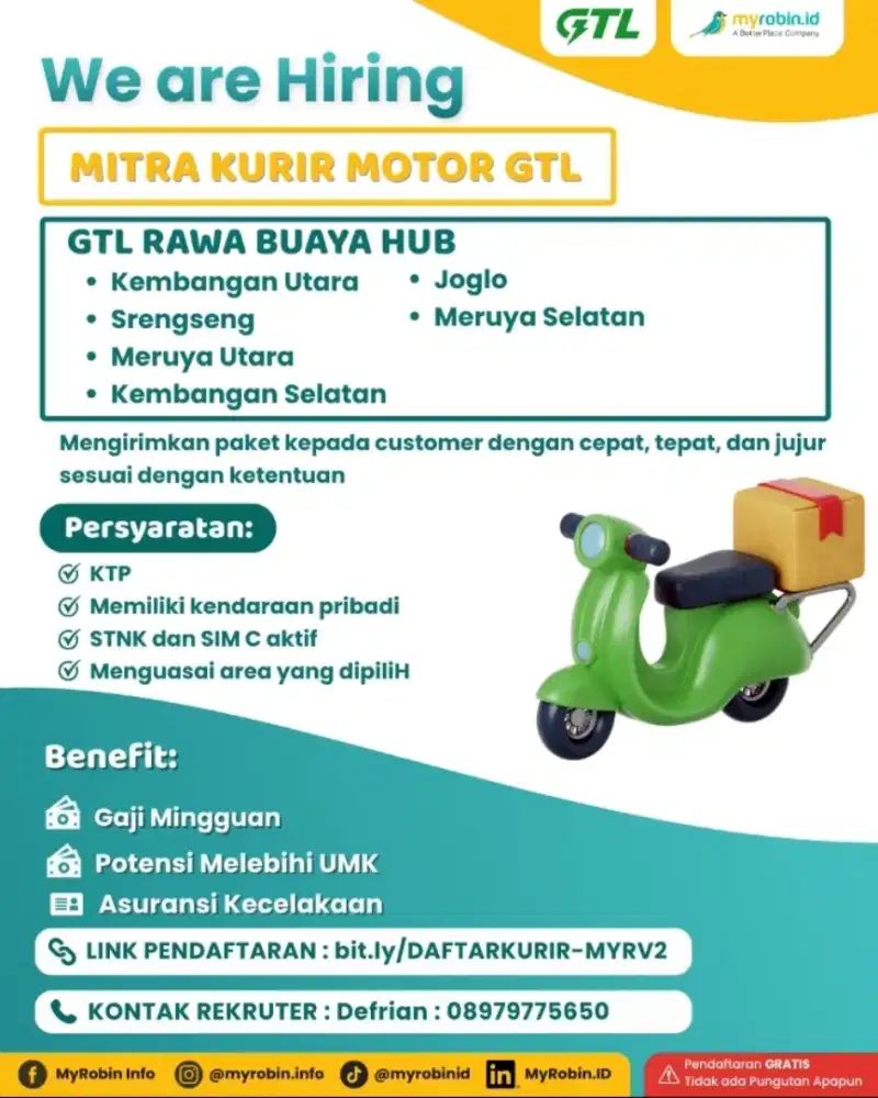 DIBUTUHKAN CEPAT KURIR