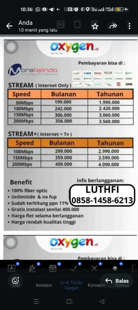 Wifi Oxygen Si Paling Cepat Dan Stabil