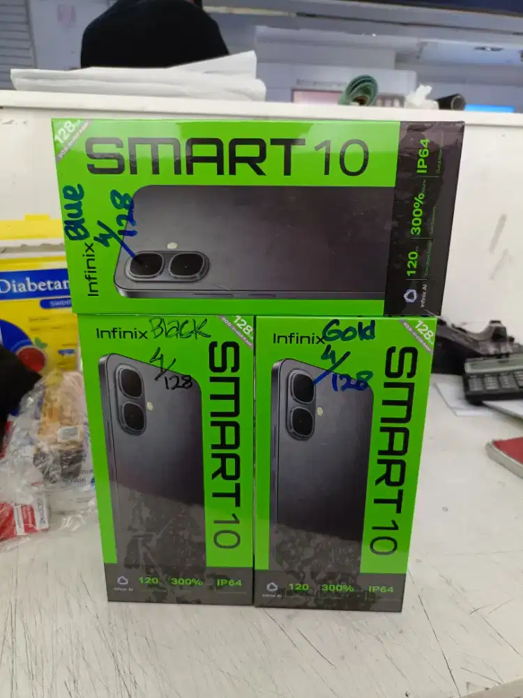 Infinix smart 10 4/128 New segel