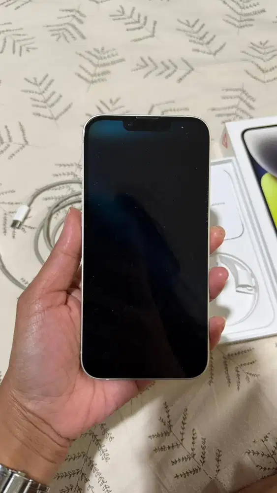 Iphone 14 256GB Starlight – Ex iBox Original | Mulus Like New