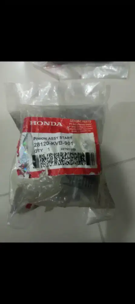 Pinion Assy start Honda original segel