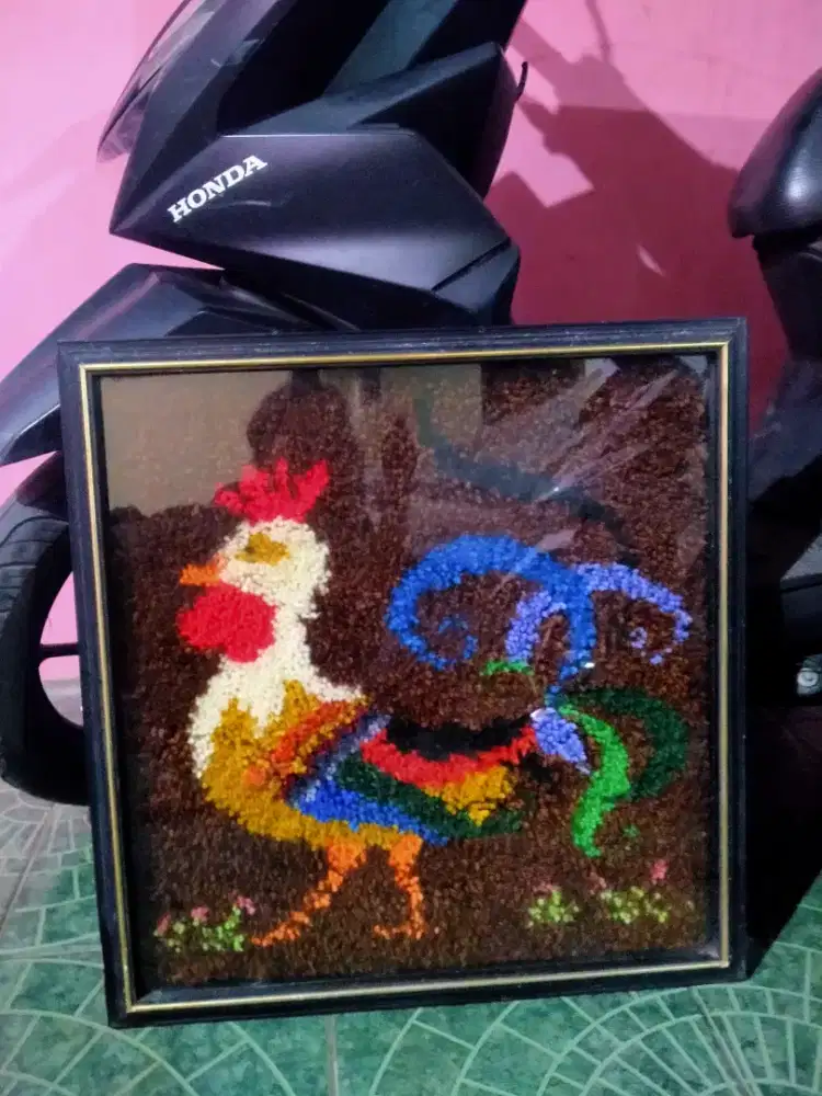 Lukisan sulam strimin