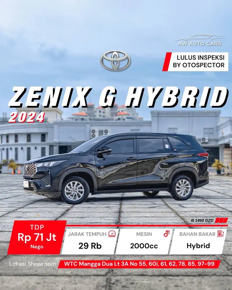 Toyota Innova Zenix G Hybrid 2024 low km V Modellista Q TSS 2025 2023