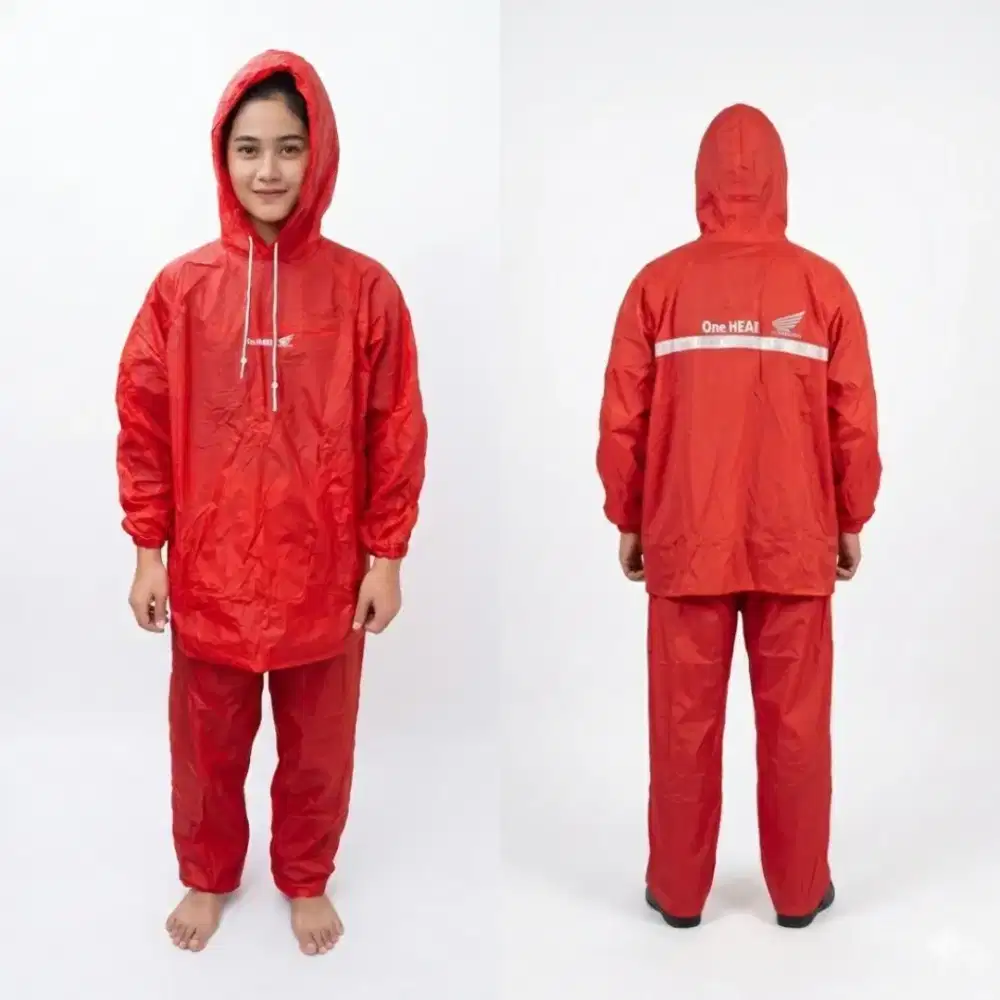 Jas hujan ringan Honda original mantel setelan bahan PVC ringan # Baru