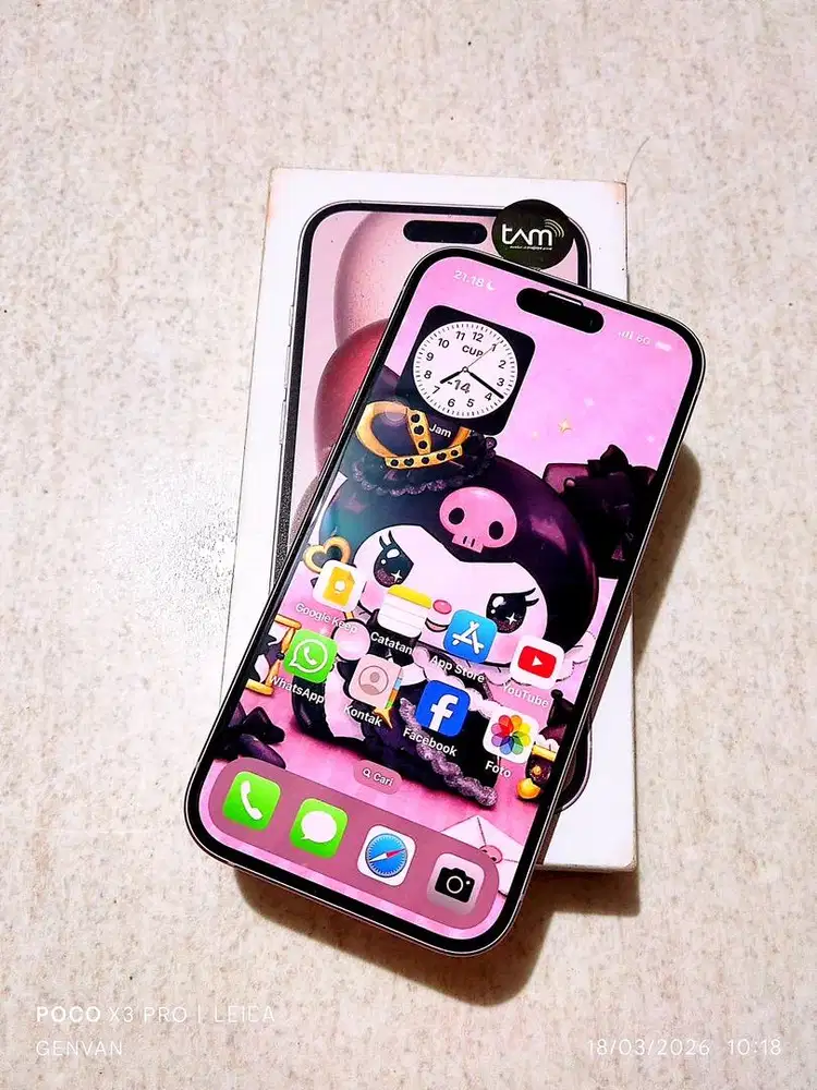 iphone 15 128GB PINK IBOX pemakaian pribadi