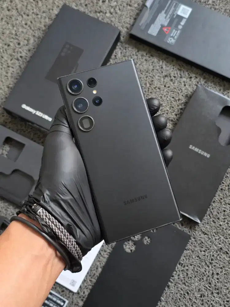 Samsung Galaxy S23 Ultra Black 512gb Fullset Resmi