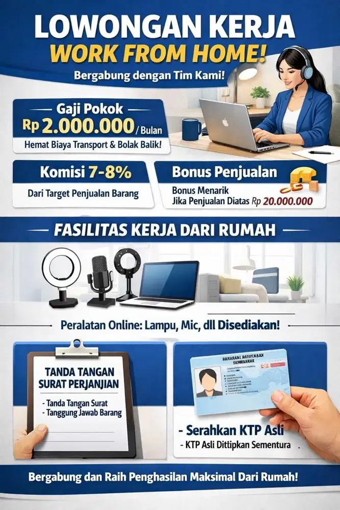 Butuh pria jualan live