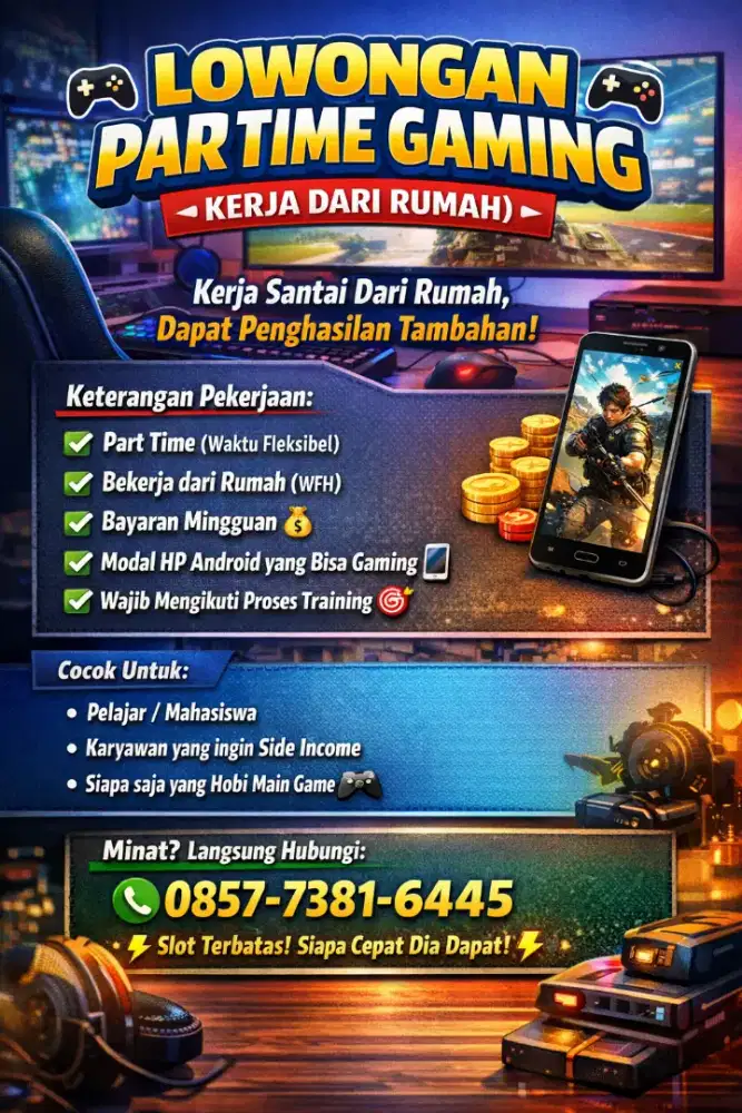 Dibutuhkan segera para pemain game