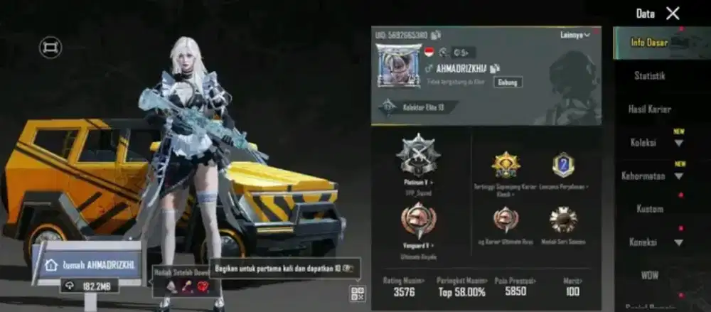 JUAL BELI AKUN PUBG MOBILEE