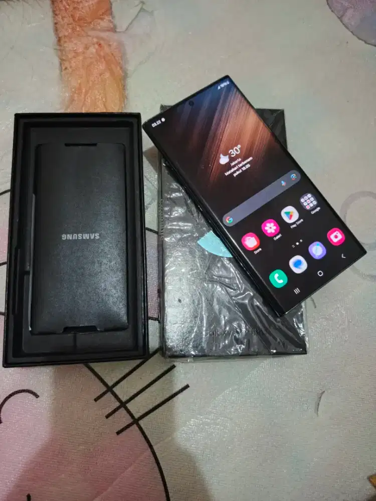 Samsung S22 Ultra 12/256 Sein fullset mlusss 97%, lancar jyaa