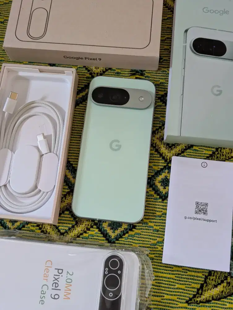 Google Pixel 9 5G Green 12/128 GB Fullset Slimbox Bonus