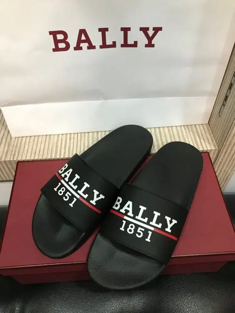 Bally Samuel mens rubber sandal sendal slide original brand size 42