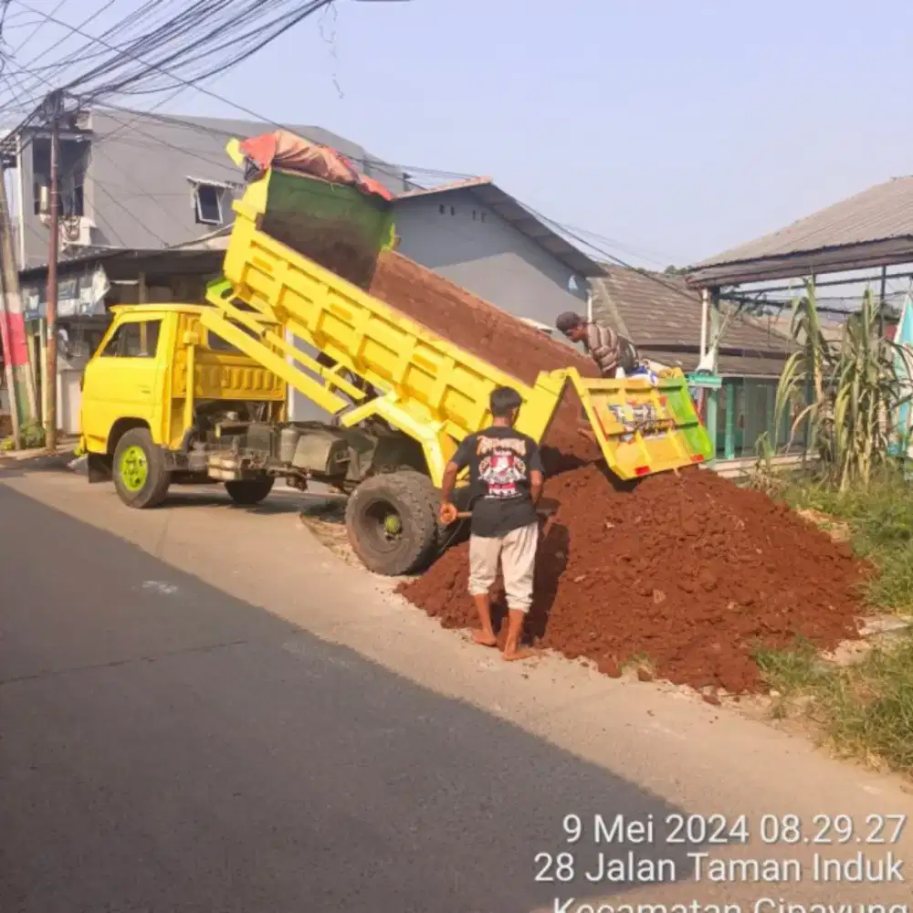 Jasa buang puing sampah bangunan