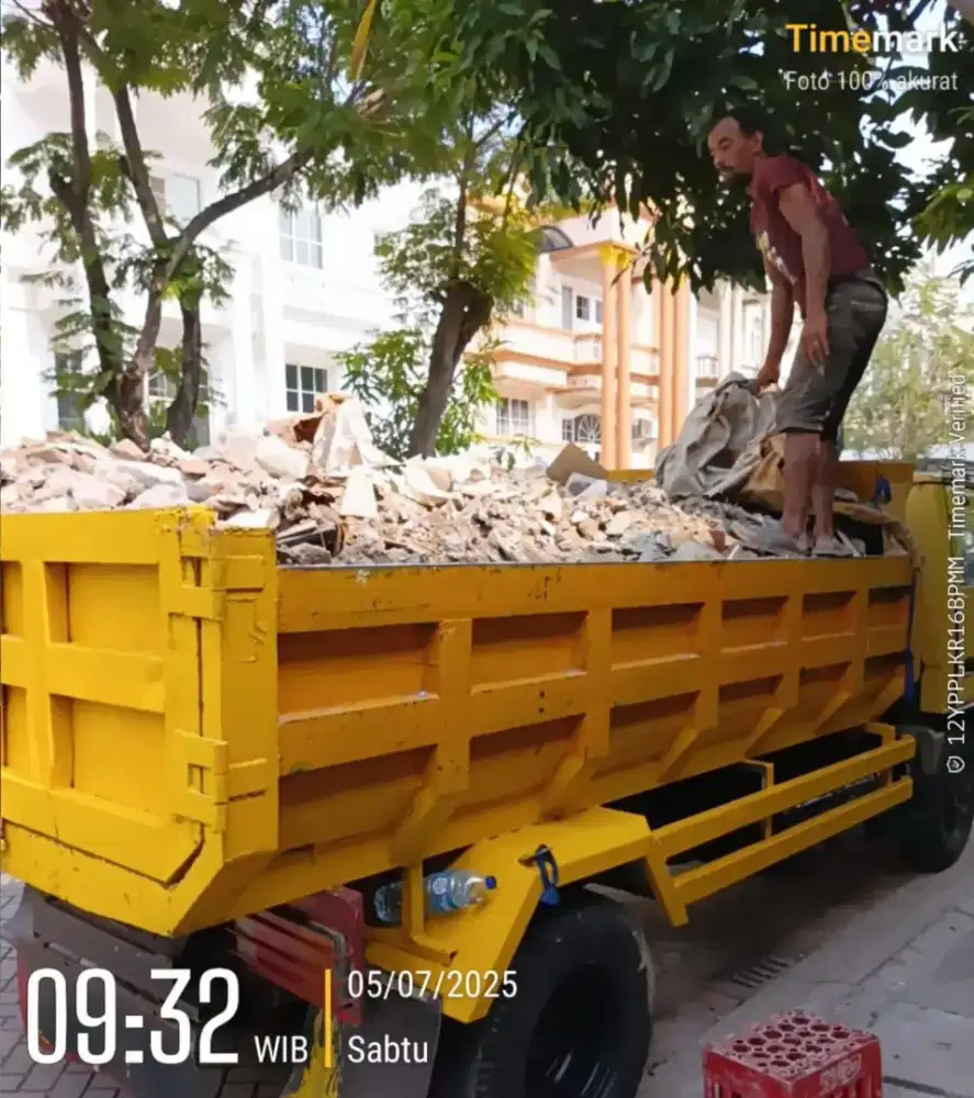 Jasa buang puing murah