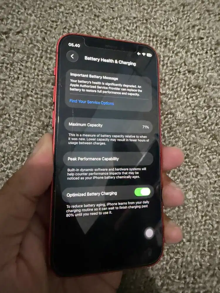 iPhone 12 Mini 128Gb Red Edition Ex Resmi Indonesia