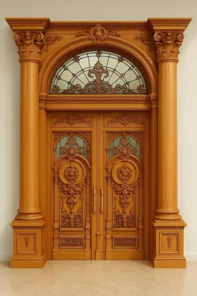 Pintu rumah mewah