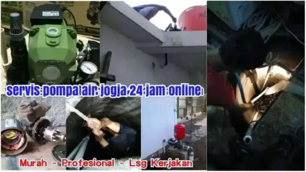 Jasa/ tukang service servis pompa air Sumur bor gali suntik sedot wc