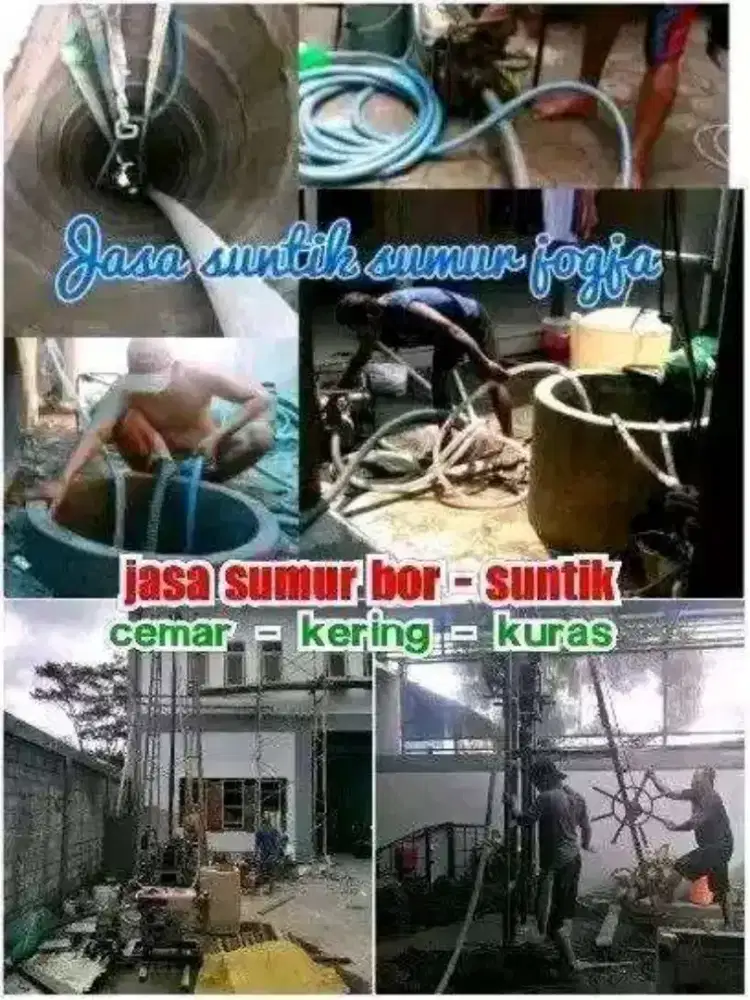 Suntik sumur kering sumur bor tukang ledeng sedot wc saluran mampet