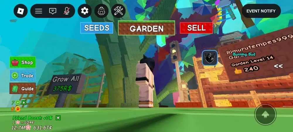 Juwal akun roblox fishit sama grow a garden