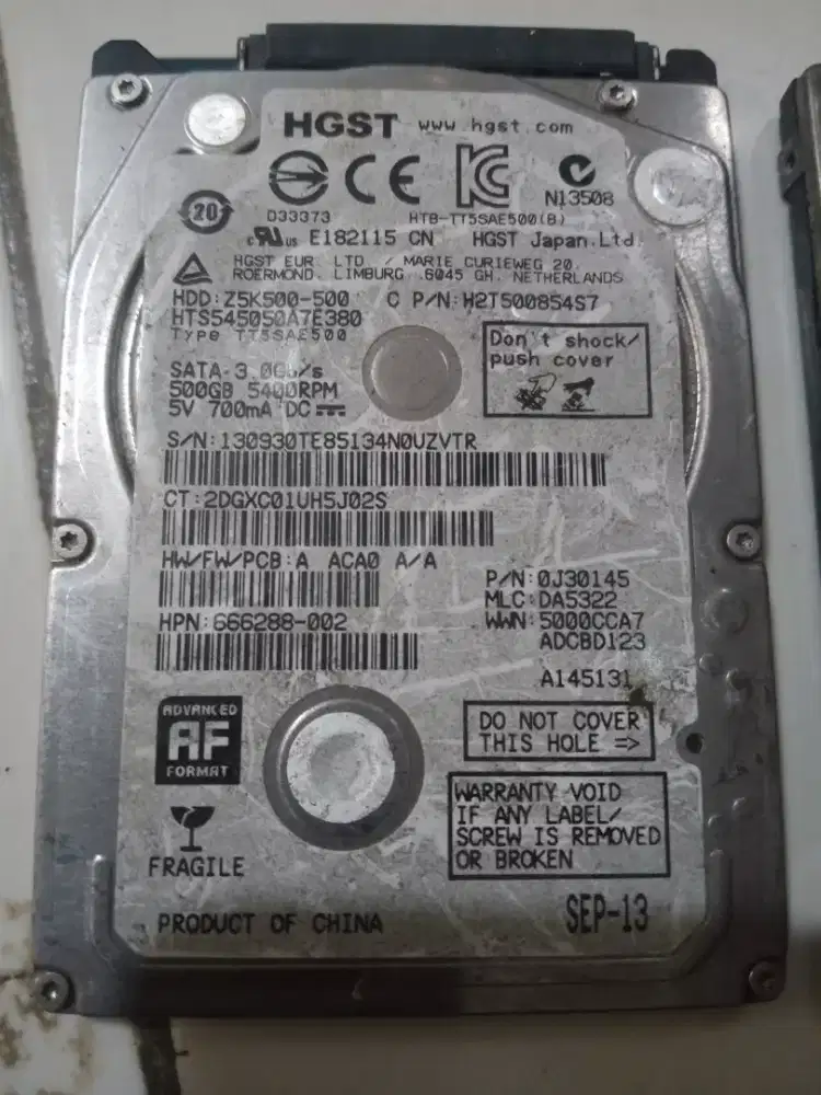 HDD laptop 2biji borongan aja tuh