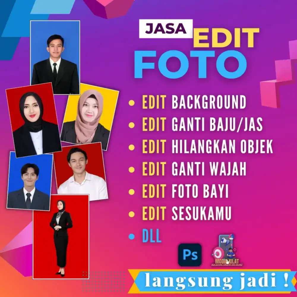 JASA EDIT FOTO 5 MENIT JADI