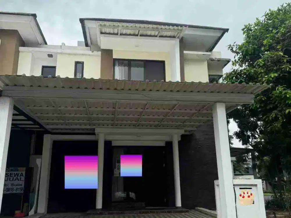 Rumah hook luas di Asera Harapan Indah siap disewa