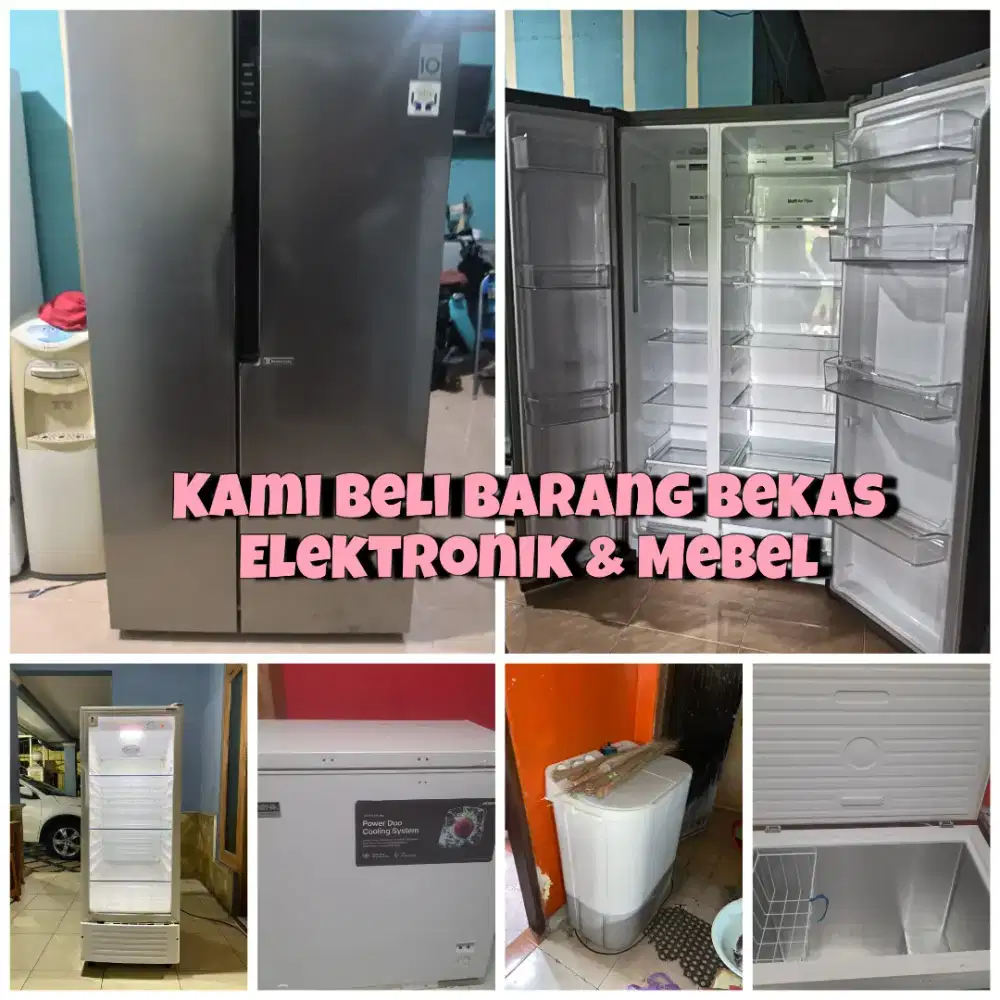 Terima Lagi Barkas Kulkas, Freezer, Showcase, AC dan Elektronik bekas