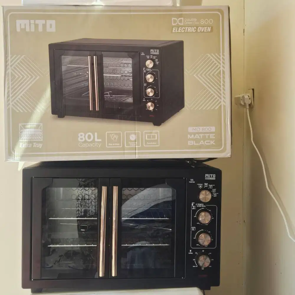 OVEN LISTRIK Mito Electric Oven MO800 Double Door 80 L