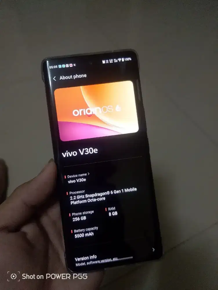 Jual Murah Layar Lengkung Vivo v30e 8/256gb Snapdragon 6 gen 1 Bekas