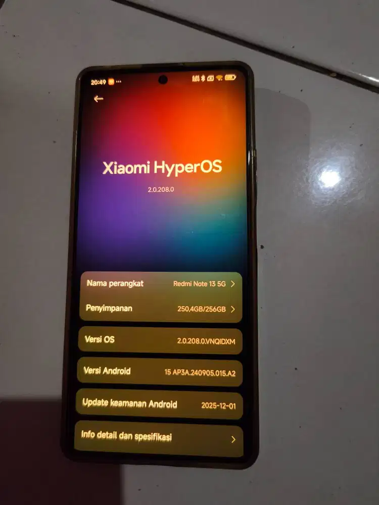 Di jual Cepat Redmi Note 13 5G Ram 8 Memory 256 Gb Fullset