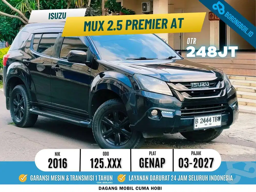 ISUZU MU-X 2.5 PREMIER AT 2016 SIAP PAKAI
