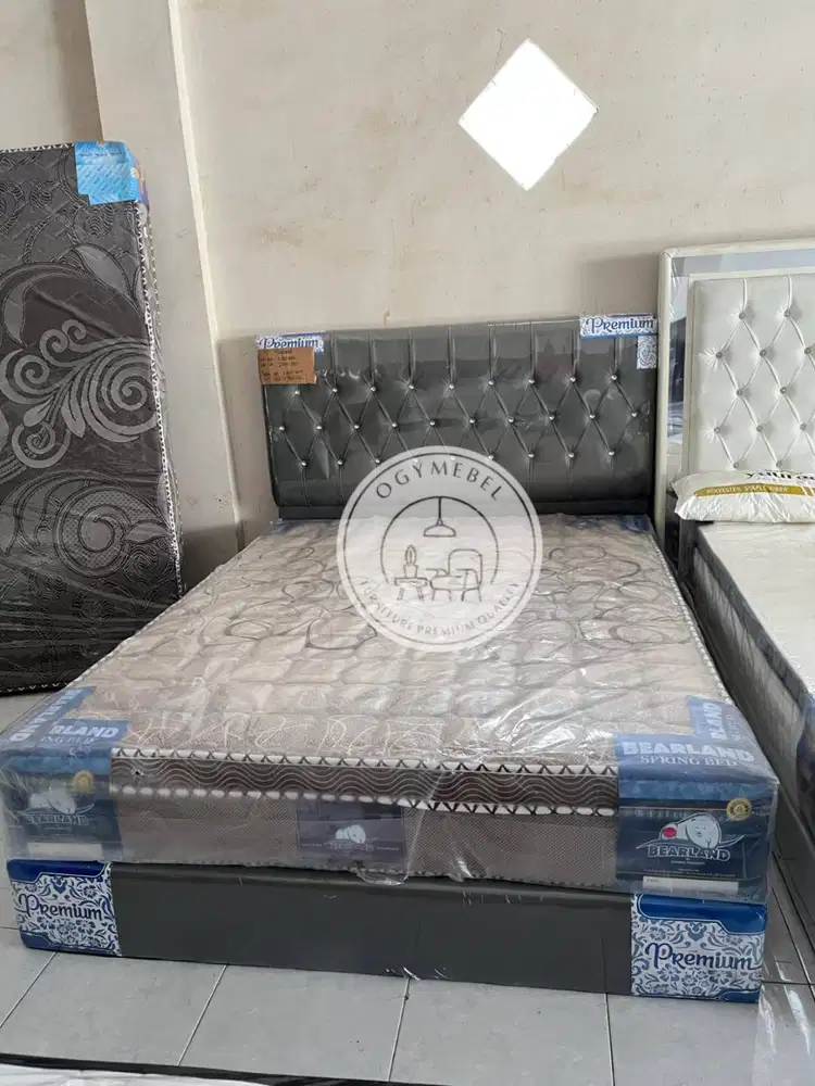 PROMO SALE SET SPRINGBED DIVAN UK 160 MERK BEARLAND GRATIS ANTAR
