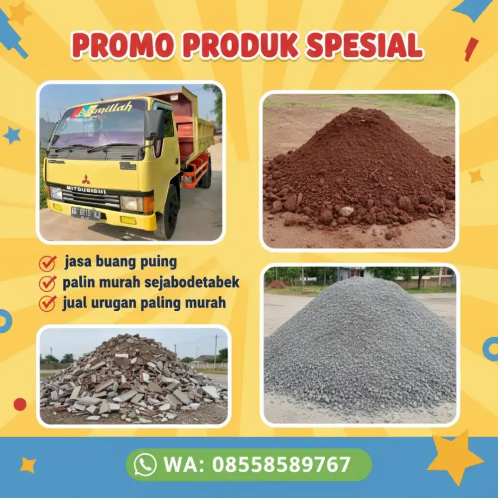 jual puing urugan tanah urug dan tanah merah