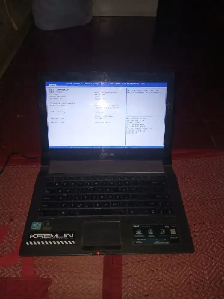 Asus n43s minusan