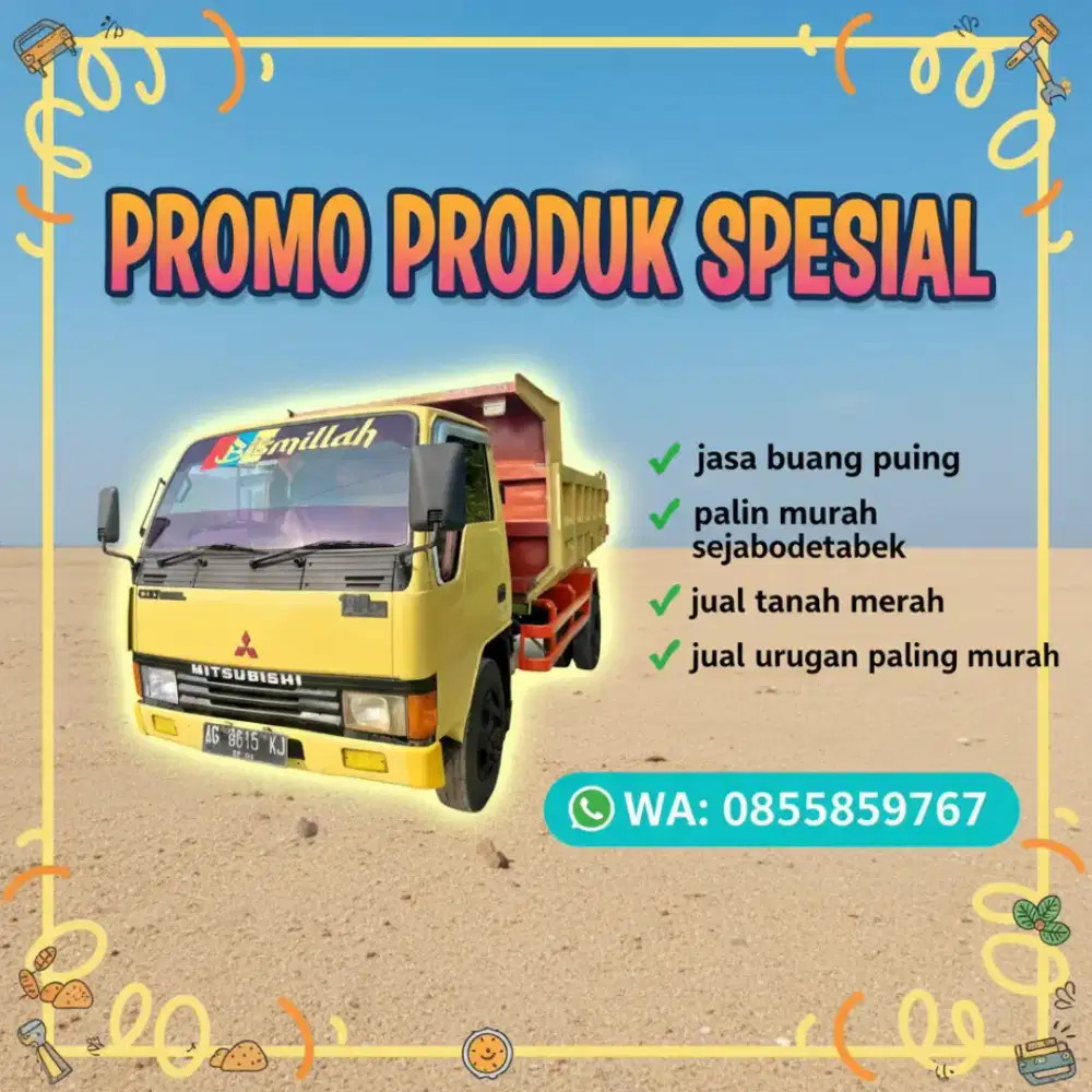 jual tanah urugan puing murah dan tanah merah super