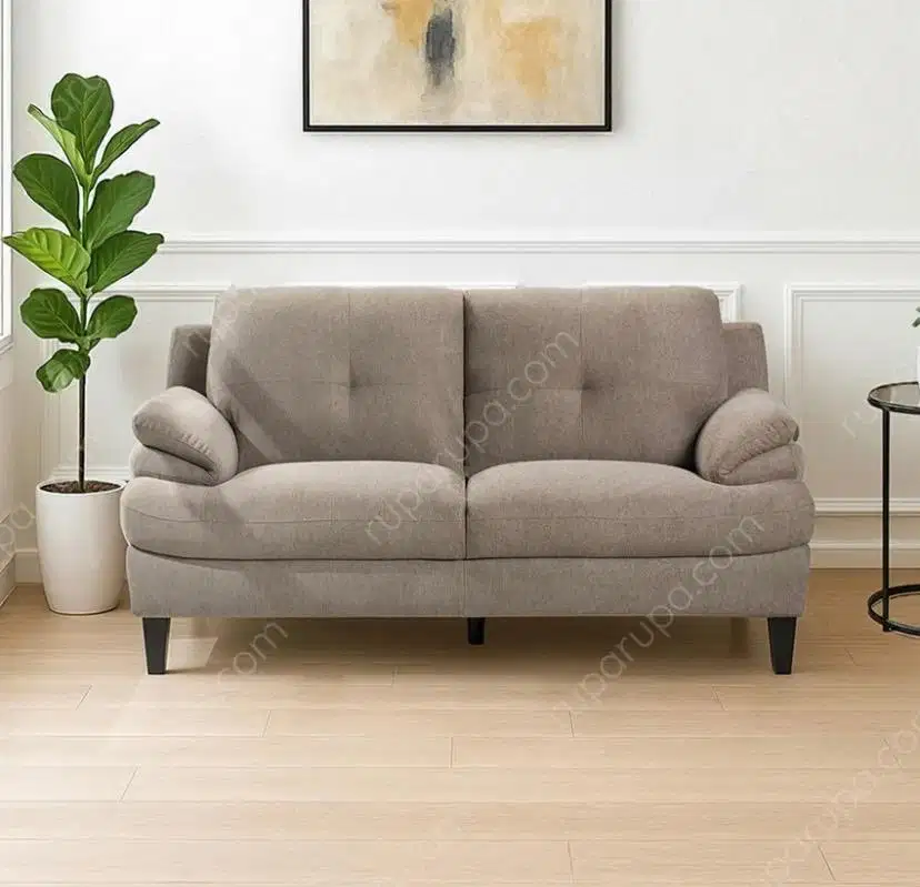 Informa Jackson Sofa Fabric 2 Seater - Cokelat