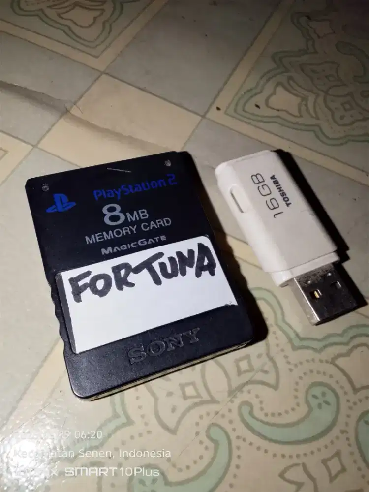 Mcboot Fortuna + flashdisk 16GB isi 3 games ps2