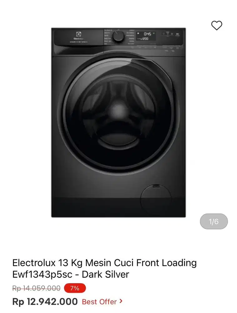 WM FRONT LOAD ELECTROLUX 11kg