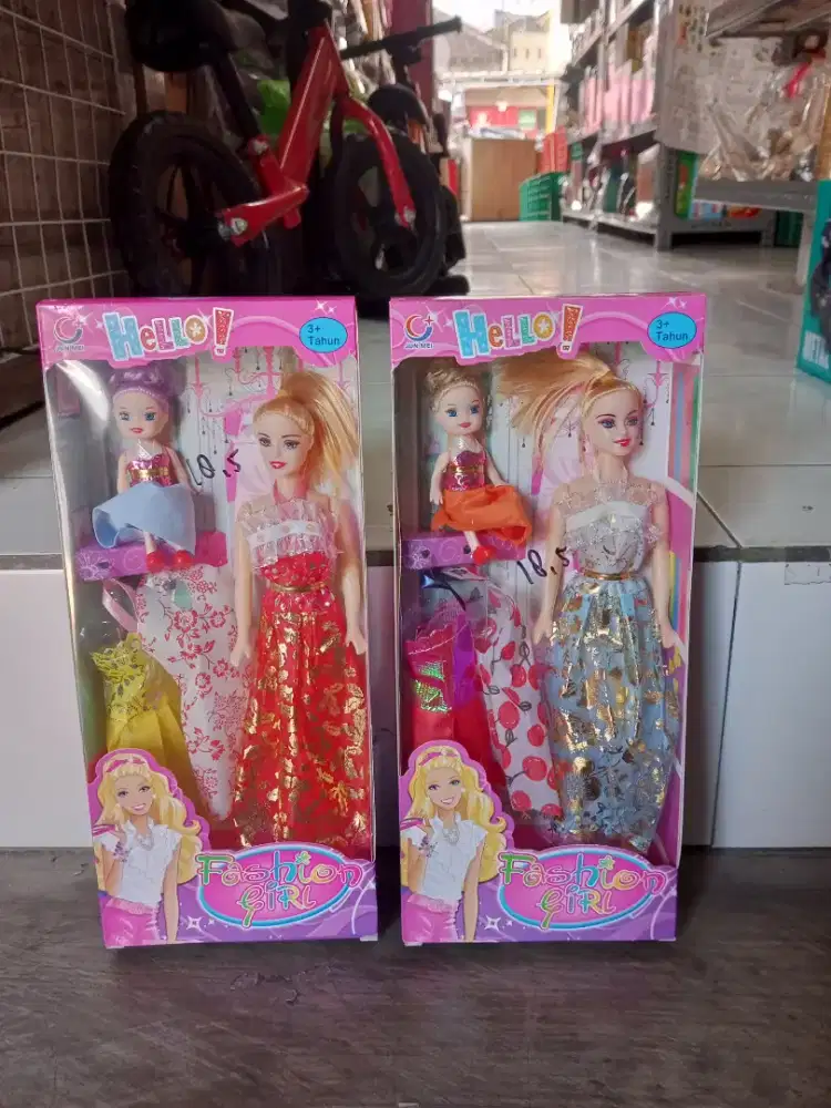 Mainan Anak Barbie Tekuk plastik