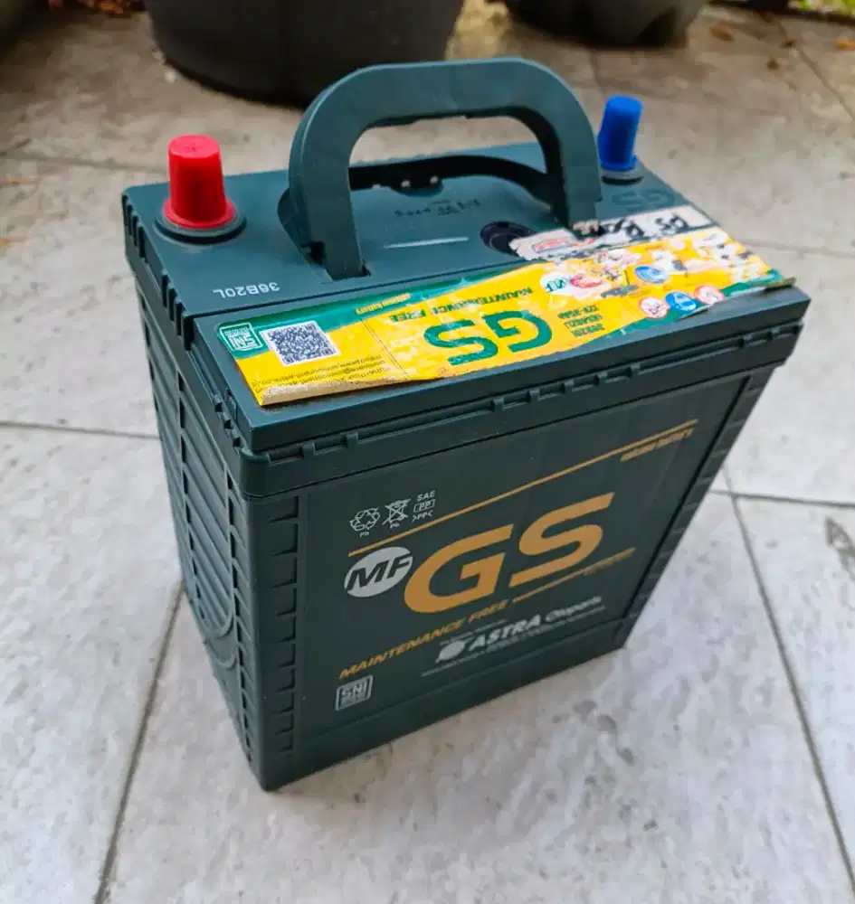 Accu Aki GS Astra Original 35Ah, masih sangat layak pakai (Bagus)