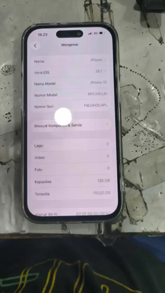 Iphone 15 128Gb inter all operator ios terbaru bebas riset TT masuk