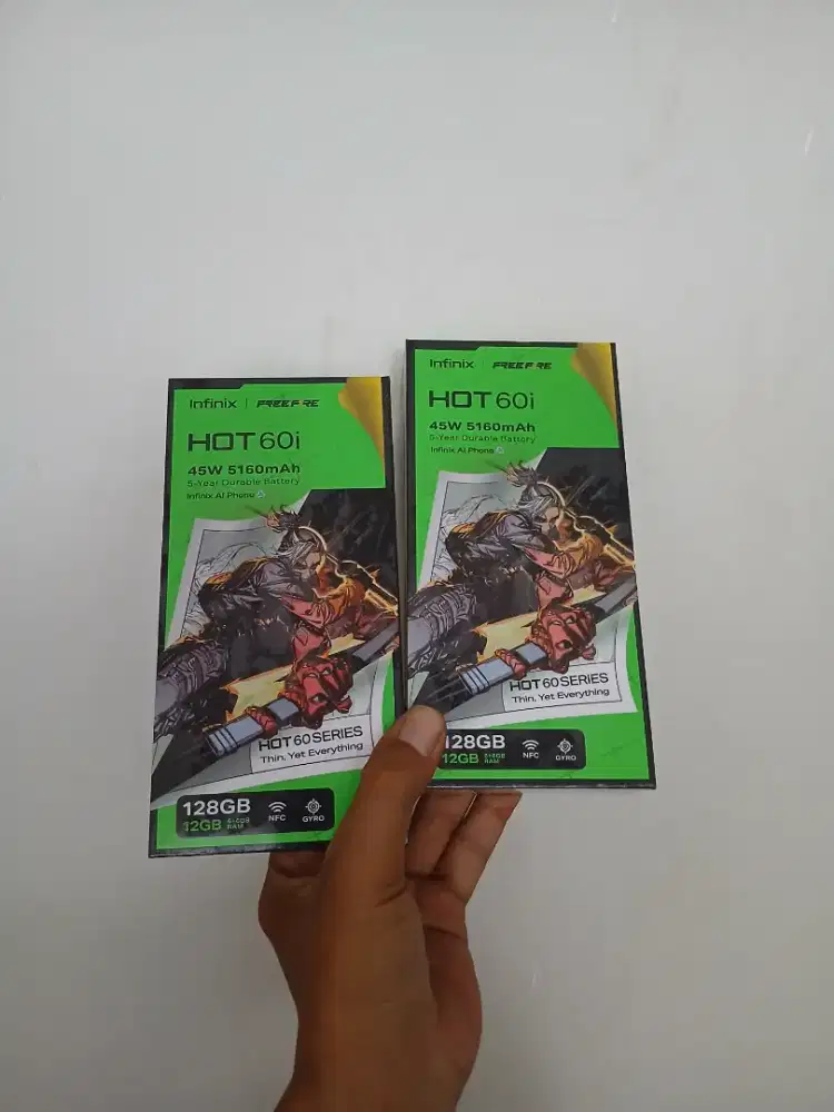 ( Fast respon WA ) Infinix Hot 60i NFC 6+6/128 Garansi resmi 1thn