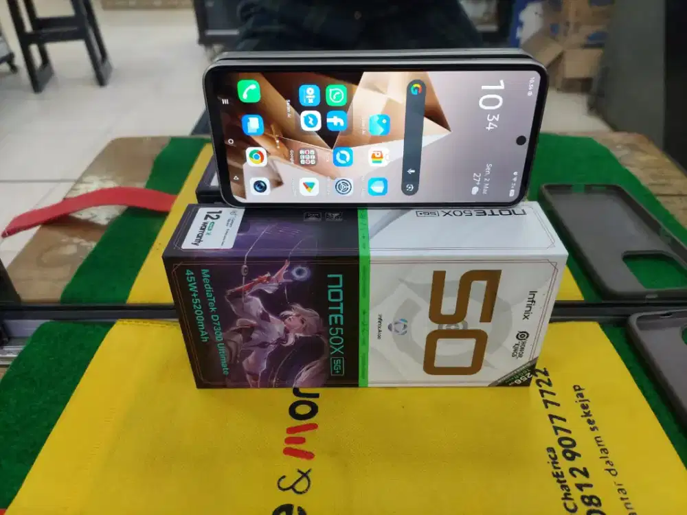 Infinix Note 50 X 5G plus 8/256 GB 2bln pke mulus no minus lengkap ori