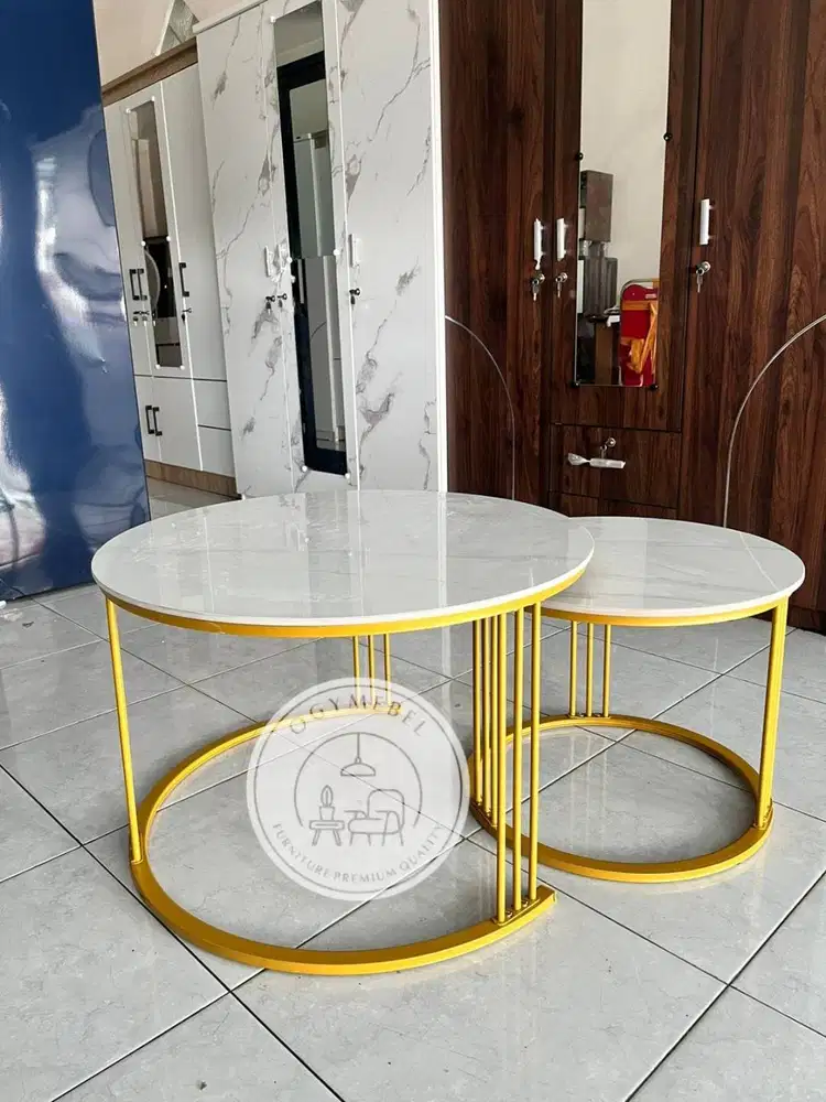 PROMO MEJA TAMU MARMER 2IN1 GRATIS ANTAR