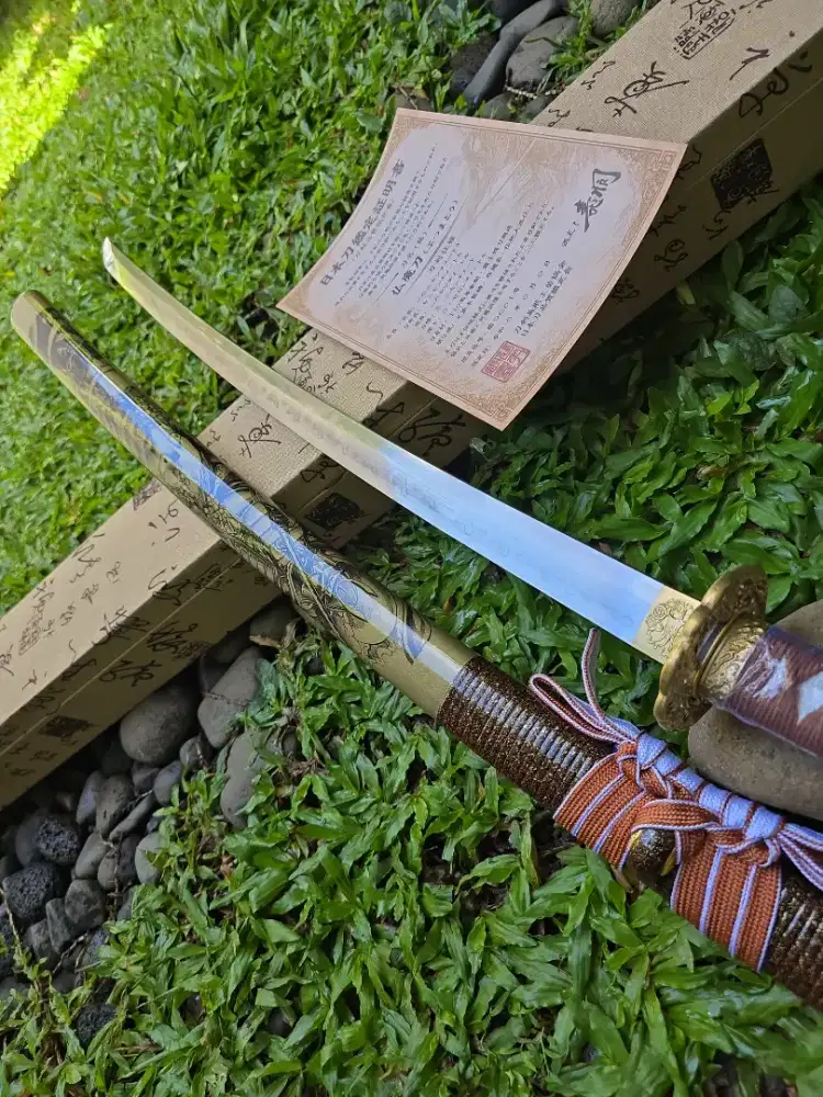 Pedang samurai katana Bummatou futsuma shinken T10 real hammon