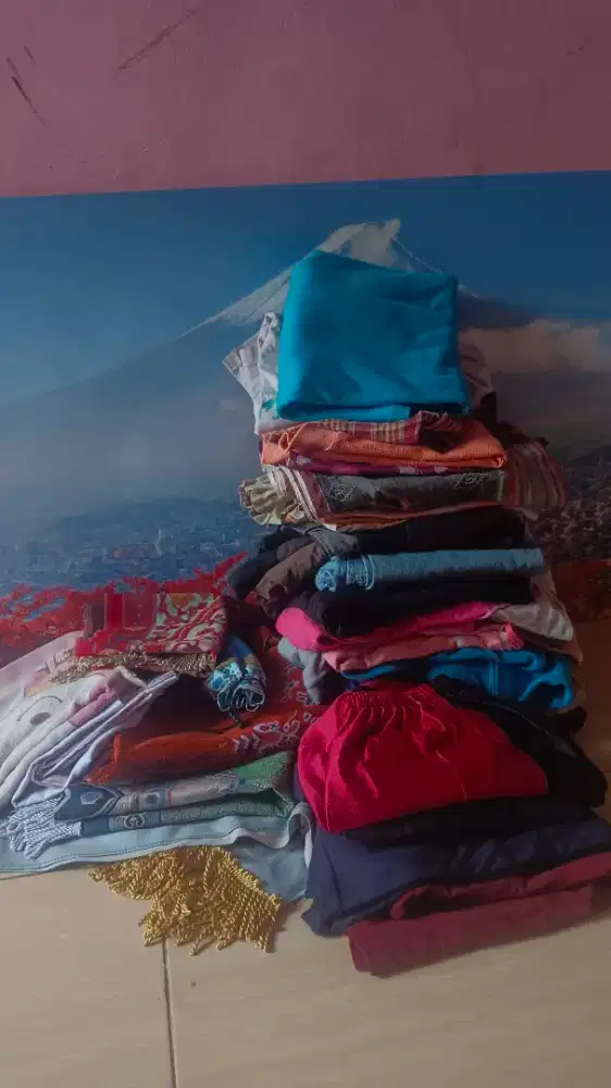 Take all campur atasan sajadah bawahan handuk dll