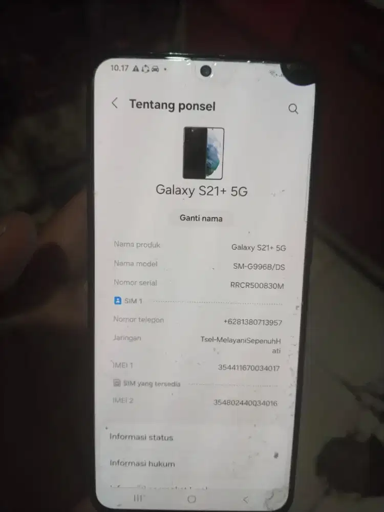 Samsung S21+5G Ram8/128