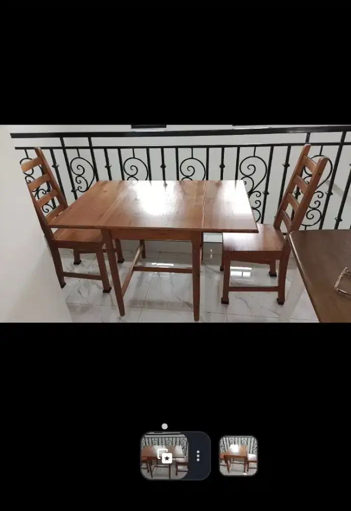 Di JUAL 1 SET MEJA MAKAN IKEA